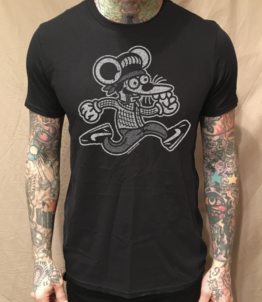 LOCO MOUSE BLACK TEE - cristocatofficial