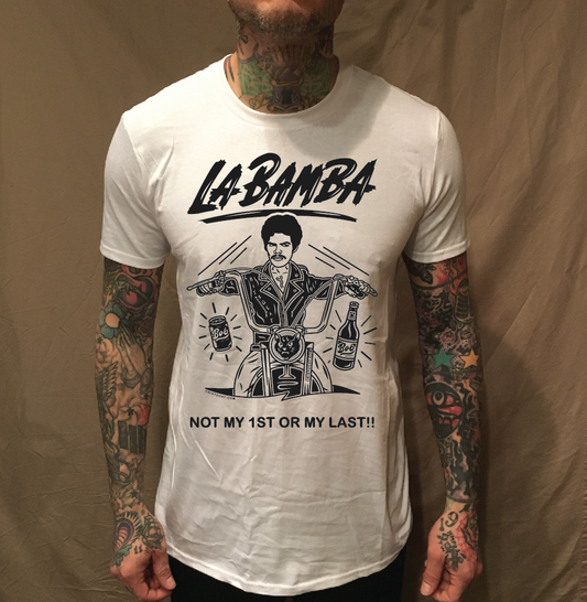 LA BAMBA BOB BIKE WHITE TEE - cristocatofficial