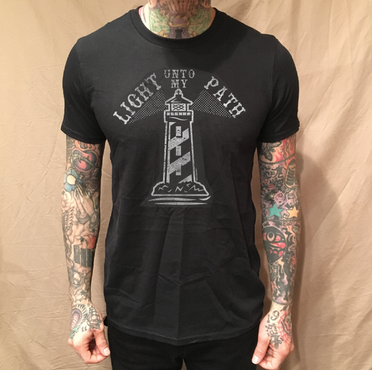 THE LIGHTHOUSE BLACK TEE - cristocatofficial